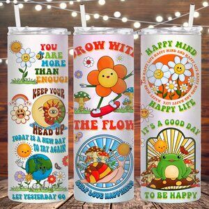 Grow with the flow metal insulated tumbler